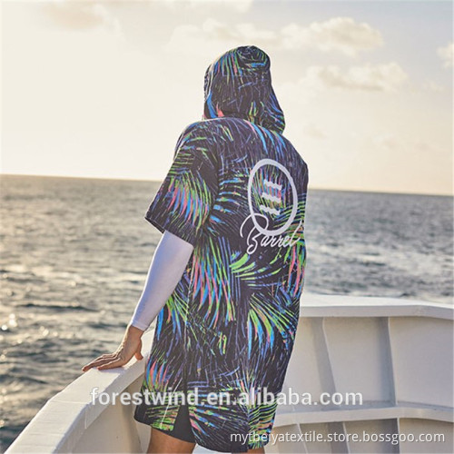 Luxury Fashion Custom Printed Adult Cotton Towel Poncho